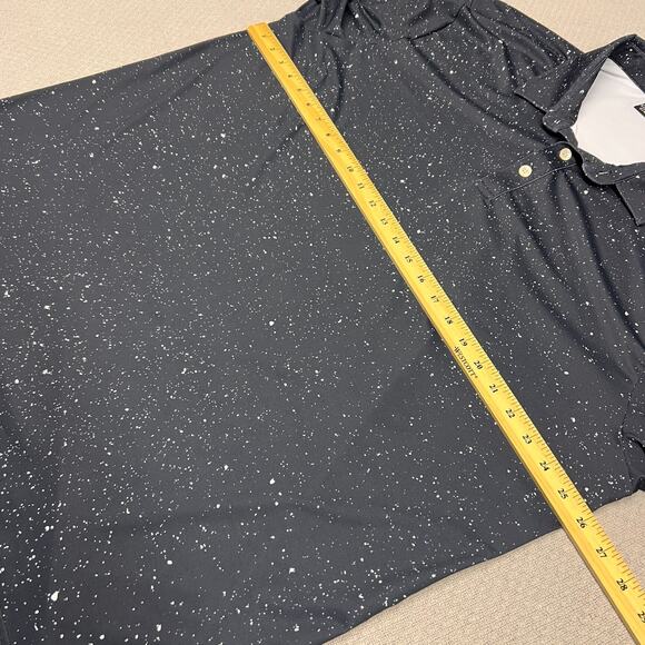 Sunday Swagger Polo Shirt Mens XXL Geometric Space Performance Golf Stretch - Picture 7 of 8